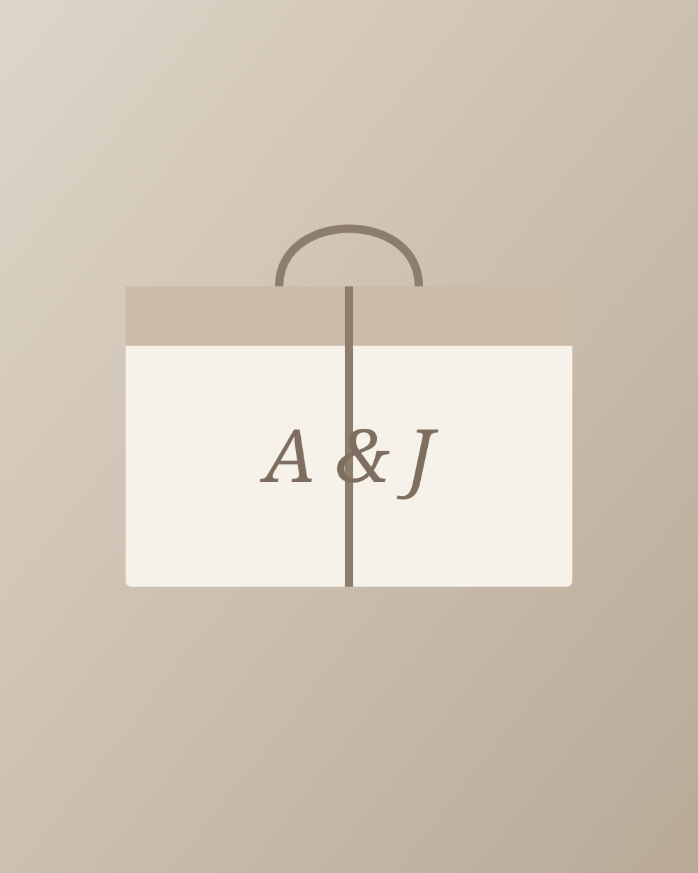 Luxury wedding gift presentation
